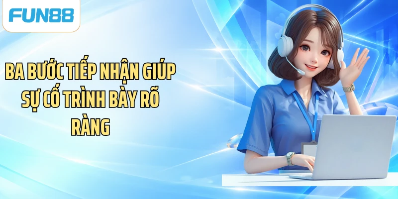 Ba bước tiếp nhận giúp sự cố trình bày rõ ràng