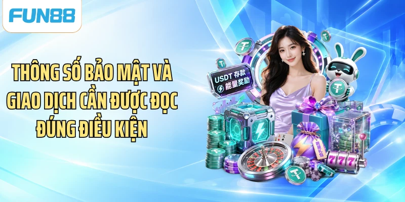 Thông số bảo mật và giao dịch cần được đọc đúng điều kiện